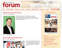 Tablet Screenshot of forumexpress.de